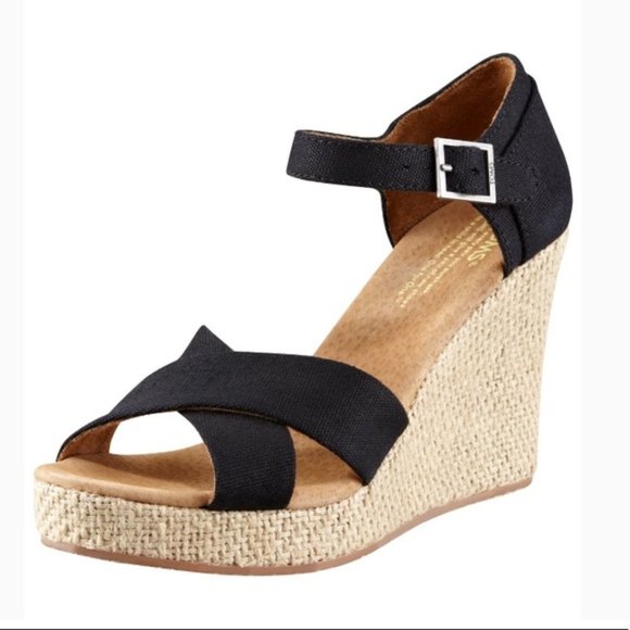 Toms Shoes - Tom's open toe wedges